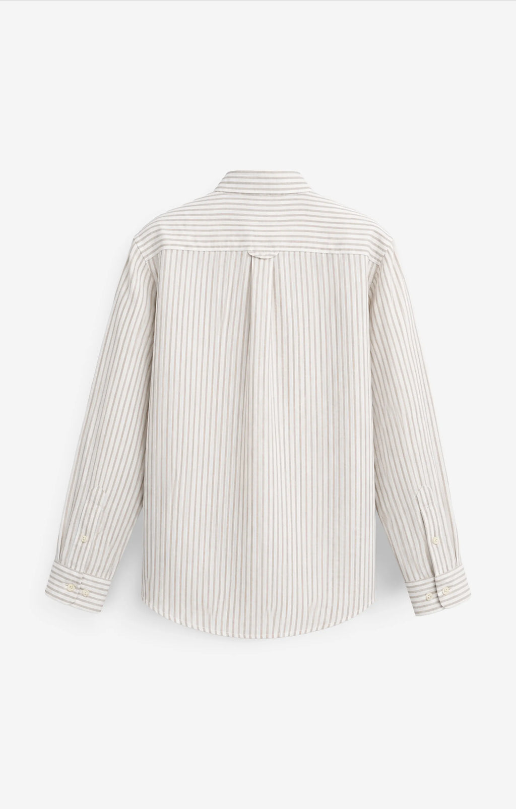 VELAIR LINEN BROWN NARROW SHIRT