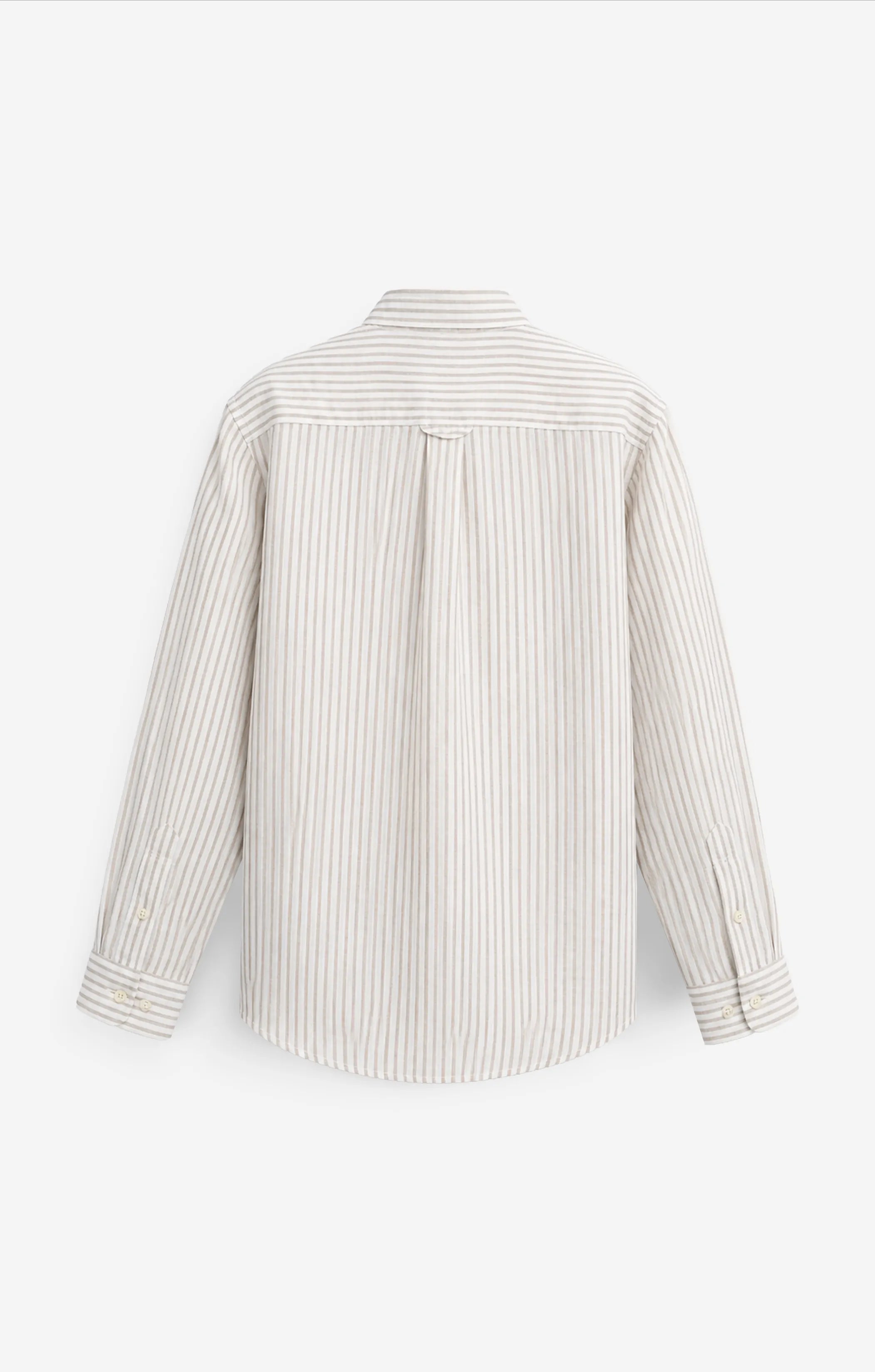 VELAIR LINEN BROWN NARROW SHIRT