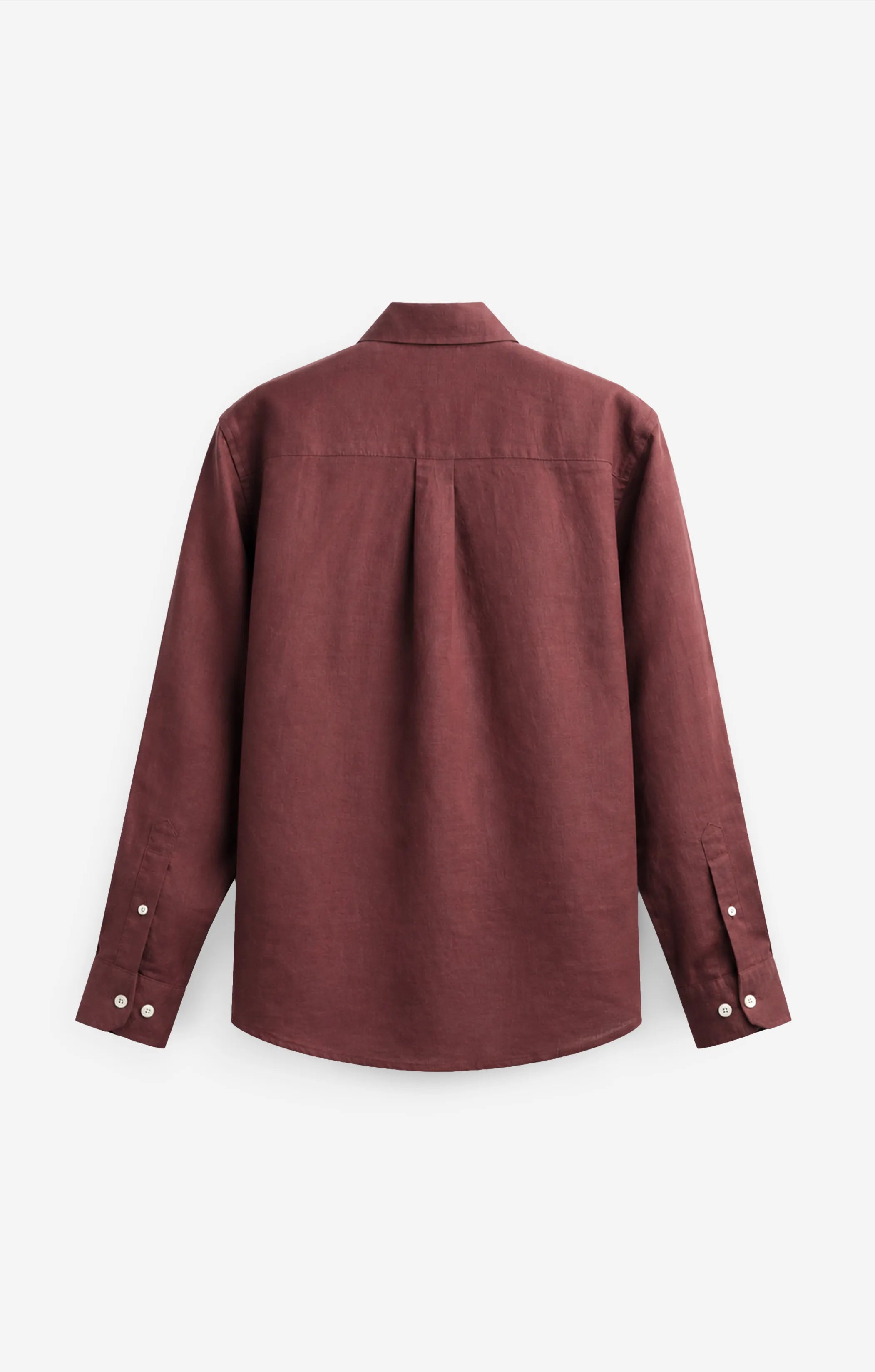 VELAIR LINEN MAROON SHIRT