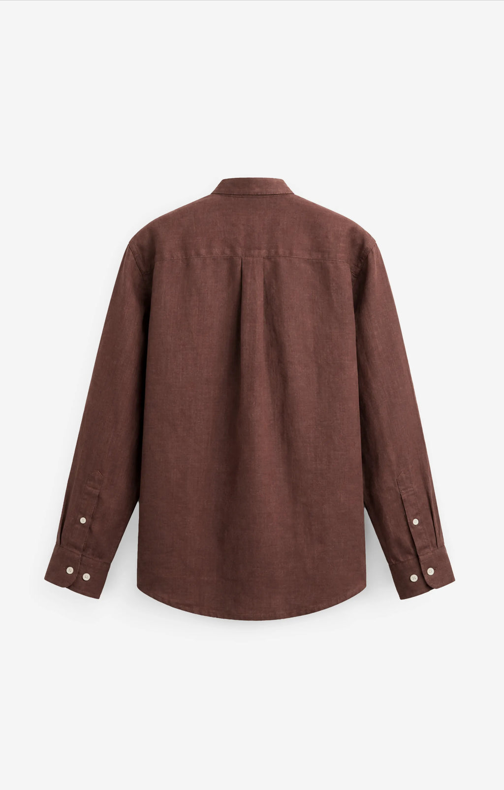 100% LINEN BROWN SHIRT