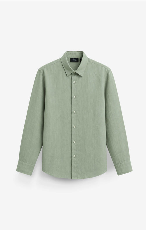 100% LINEN LAUREL GREEN SHIRT