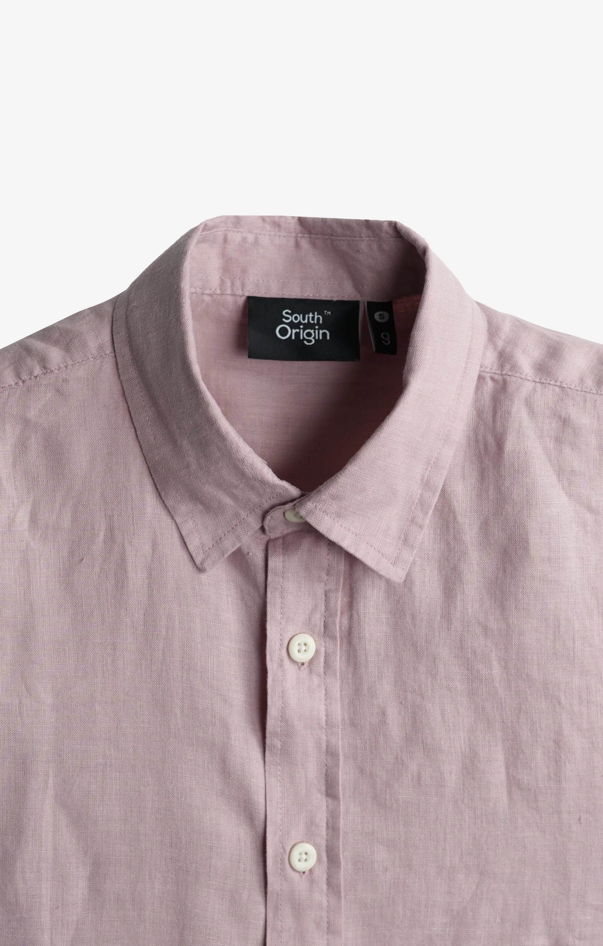 VELAIR 100% LINEN OLIVE PINK SHIRT
