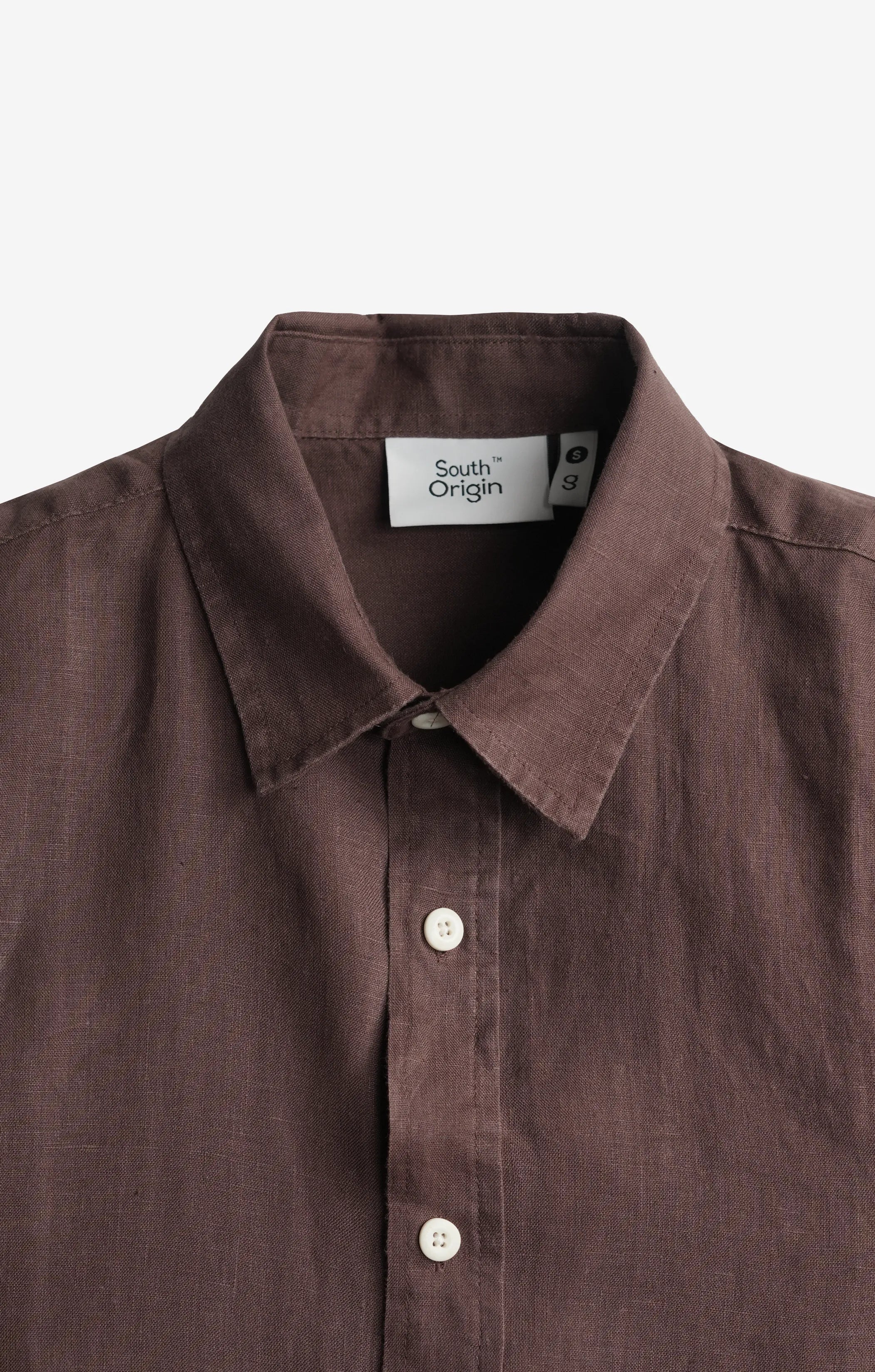 VELAIR LINEN CHOCOLATE SHIRT