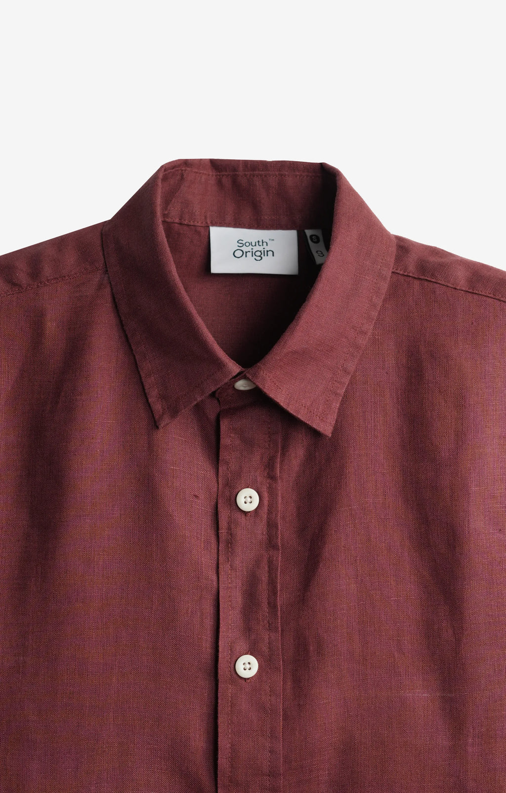 VELAIR LINEN MAROON SHIRT