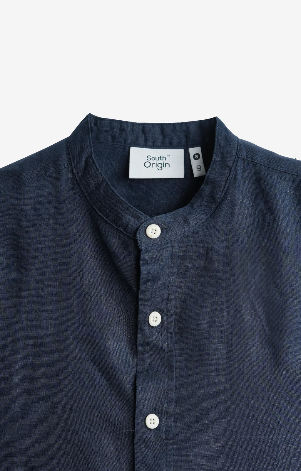 VELAIR LINEN NAVY BLUE SHIRT