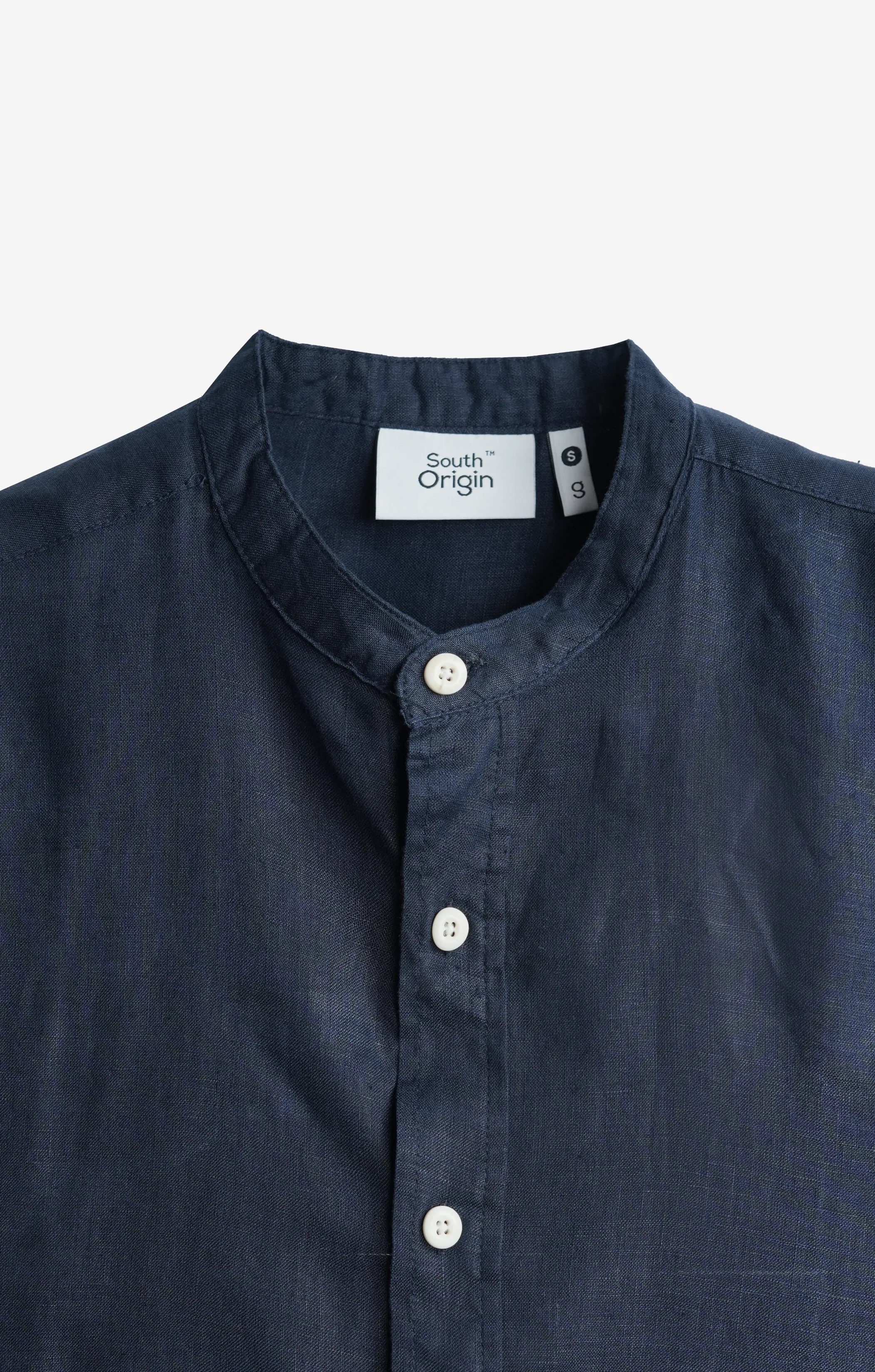 VELAIR LINEN NAVY BLUE SHIRT