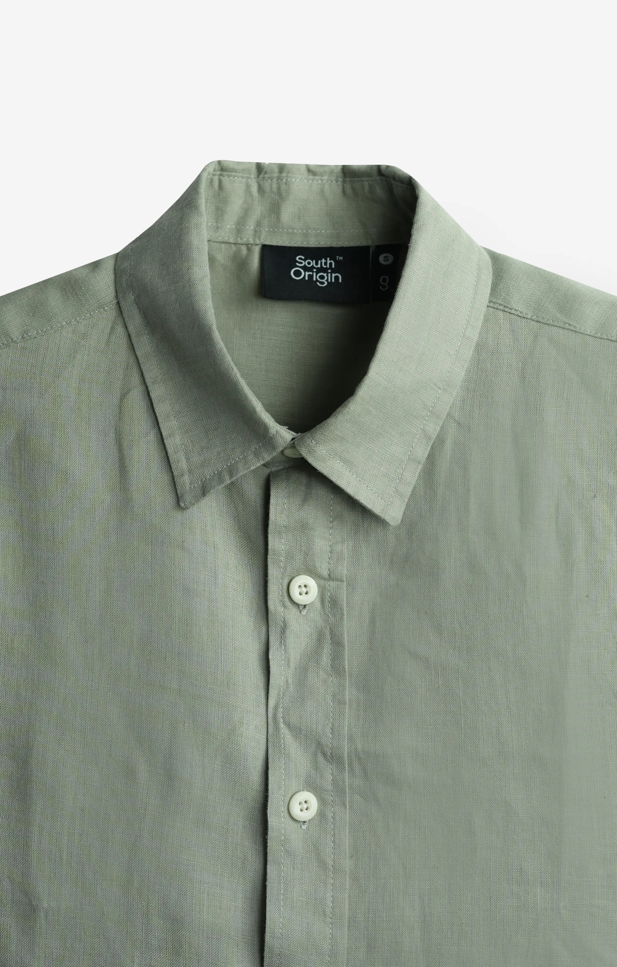 100% LINEN LAUREL GREEN SHIRT