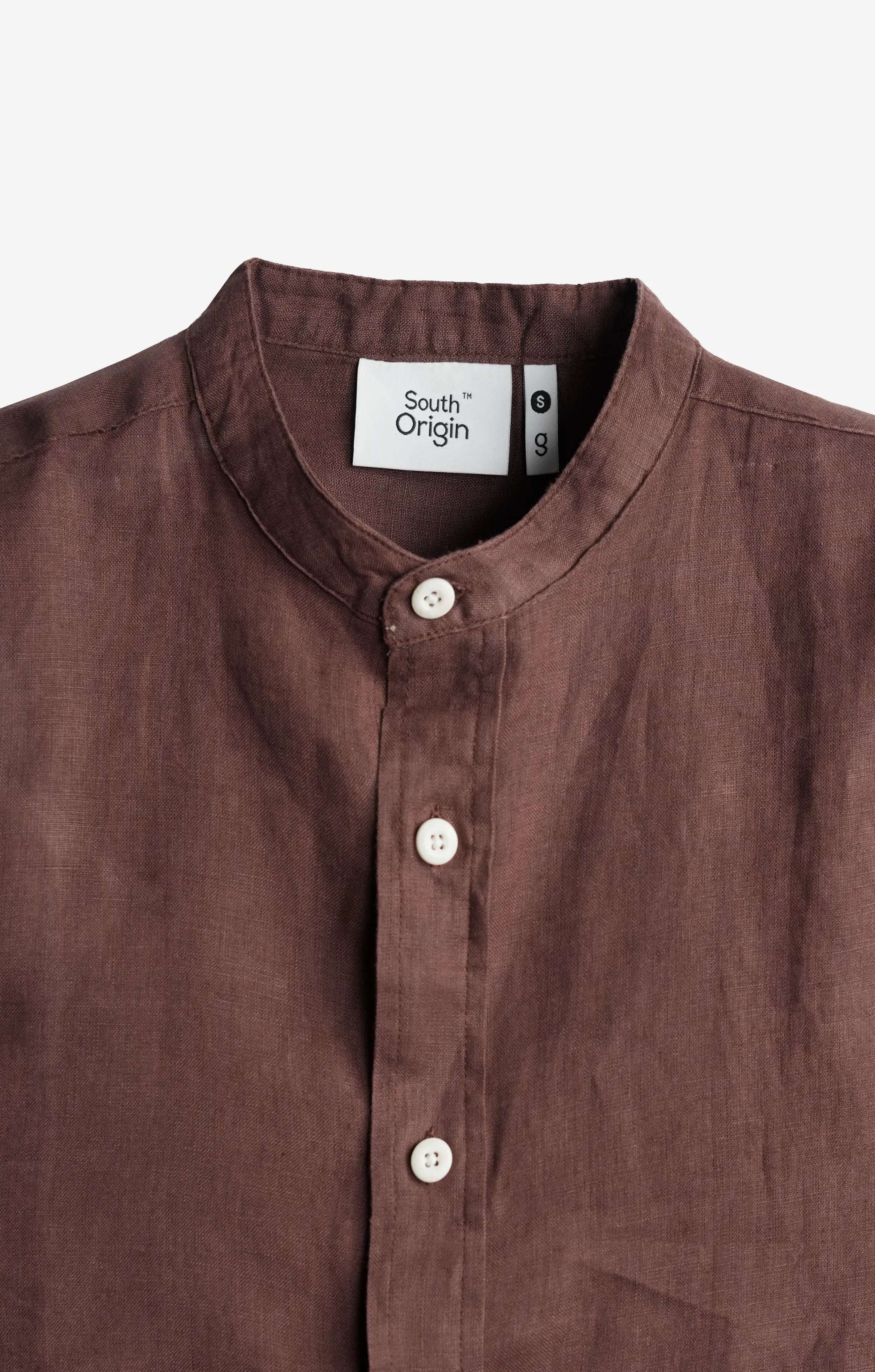 VELAIR LINEN RELAXED FIT COCOA SHIRT