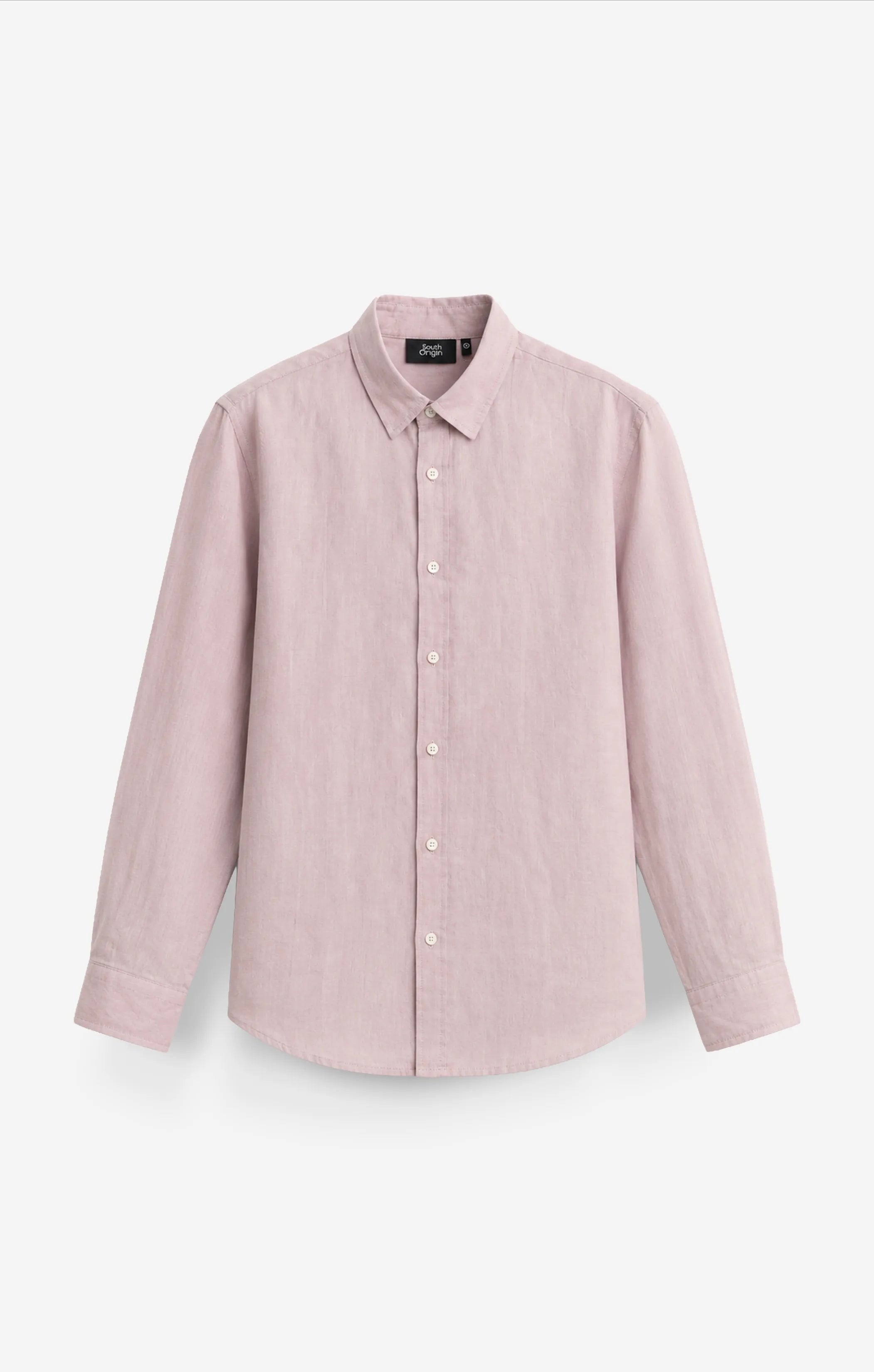VELAIR 100% LINEN OLIVE PINK SHIRT