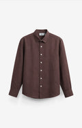 VELAIR LINEN CHOCOLATE SHIRT