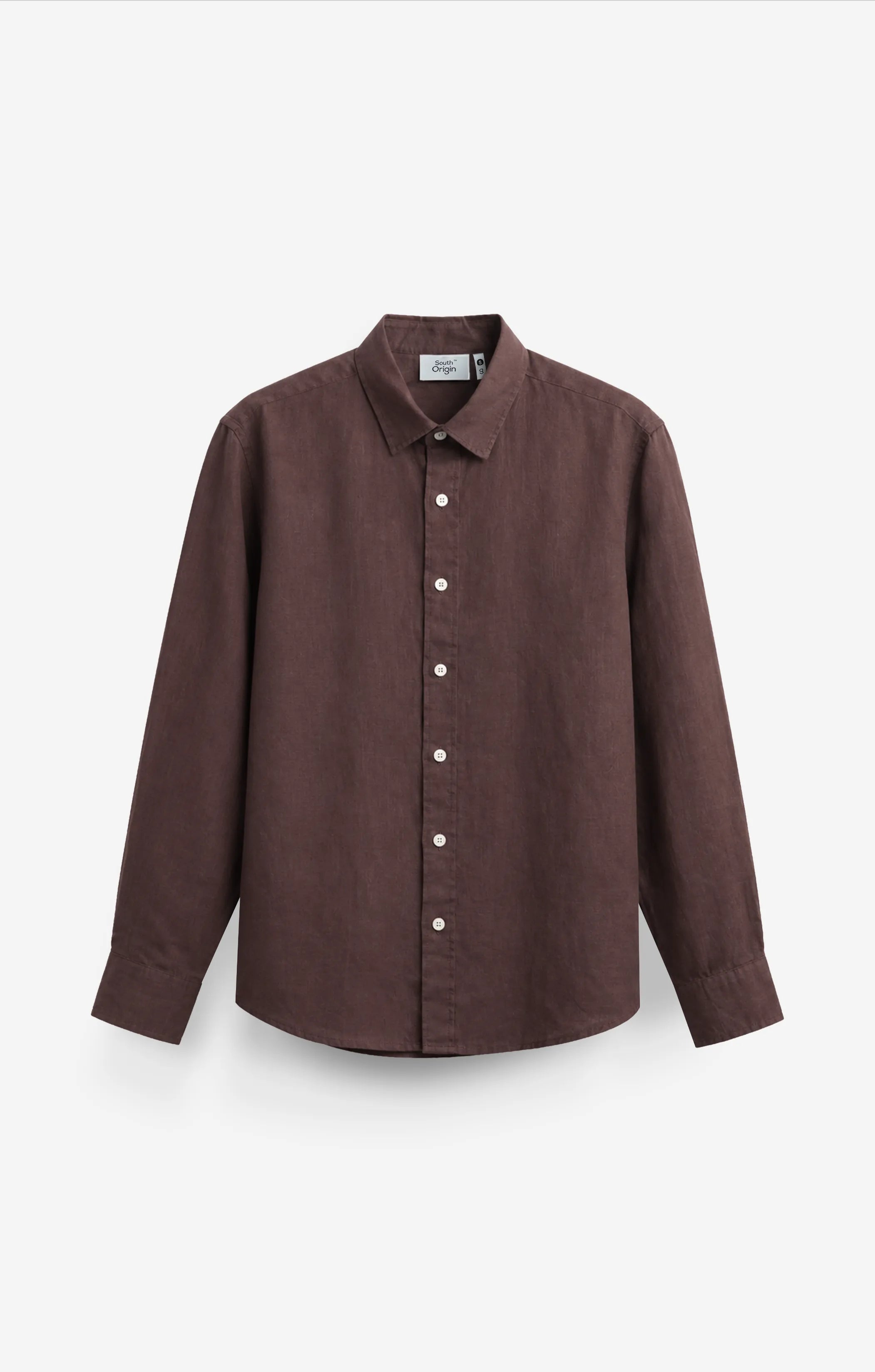 VELAIR LINEN CHOCOLATE SHIRT