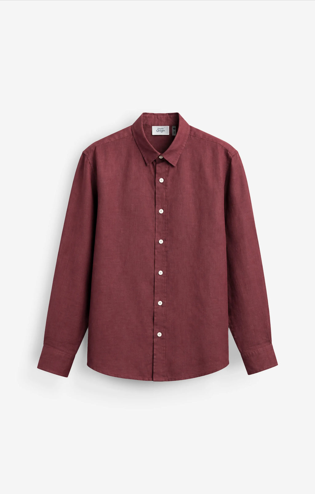 VELAIR LINEN MAROON SHIRT