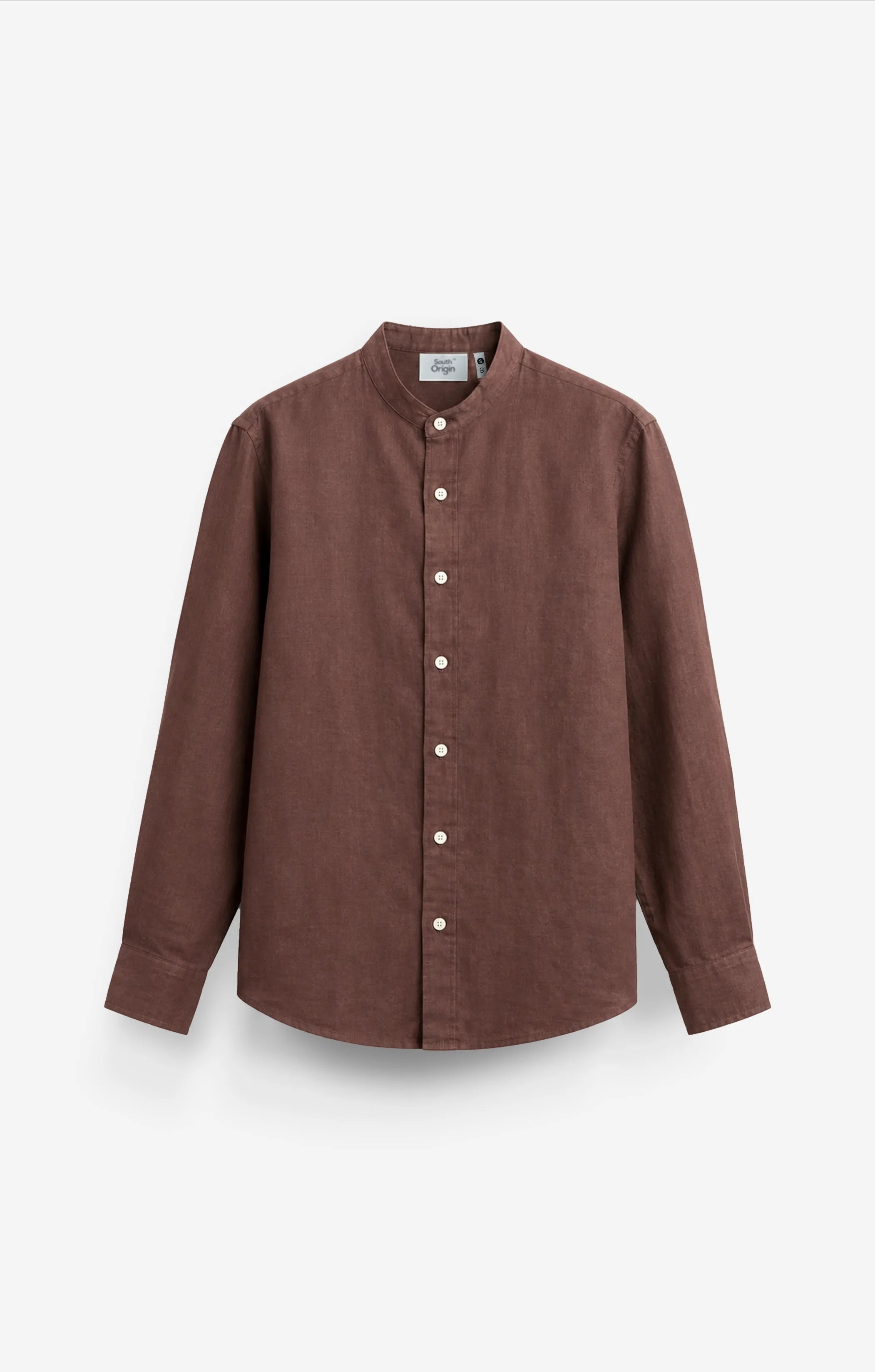 VELAIR LINEN RELAXED FIT COCOA SHIRT