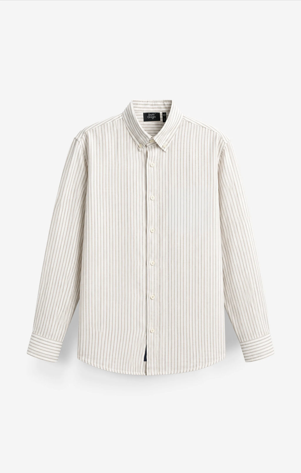 VELAIR LINEN BROWN NARROW SHIRT