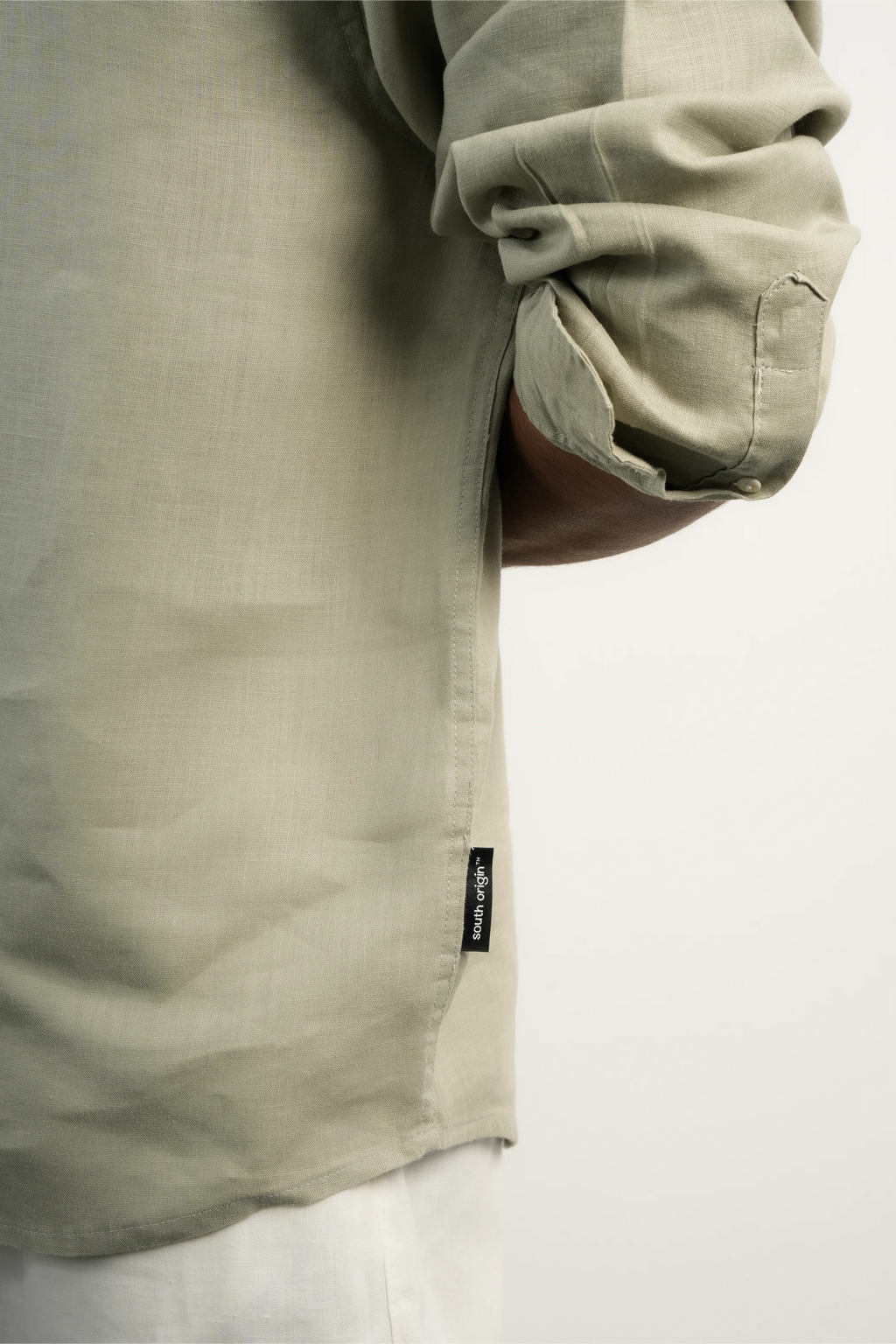 100% LINEN LAUREL GREEN SHIRT
