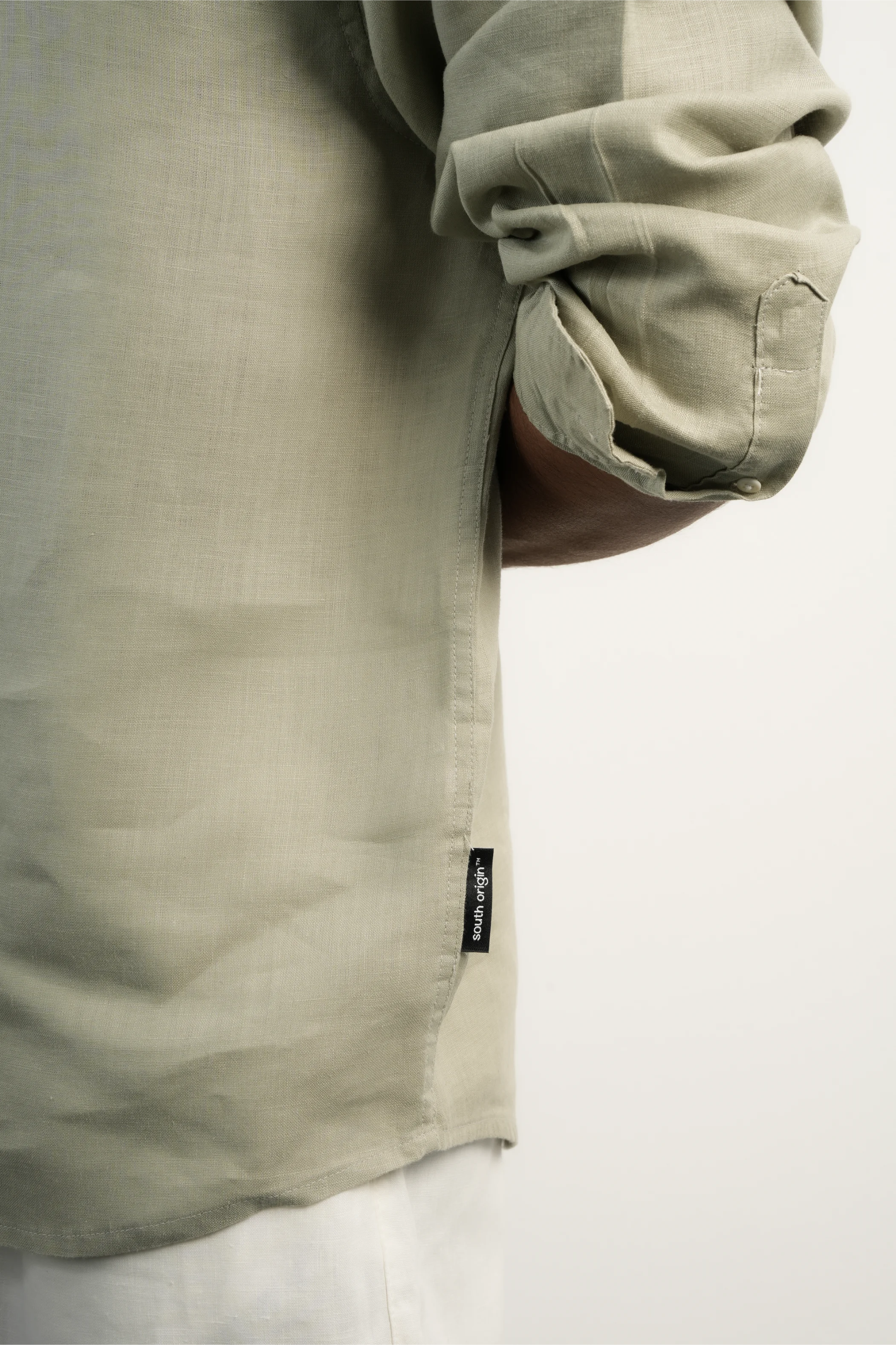 100% LINEN LAUREL GREEN SHIRT