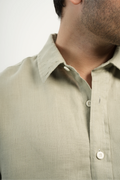 100% LINEN LAUREL GREEN SHIRT