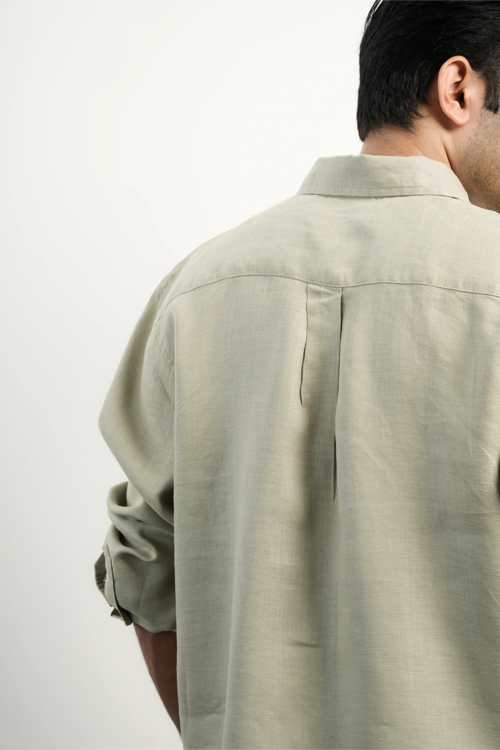 100% LINEN LAUREL GREEN SHIRT