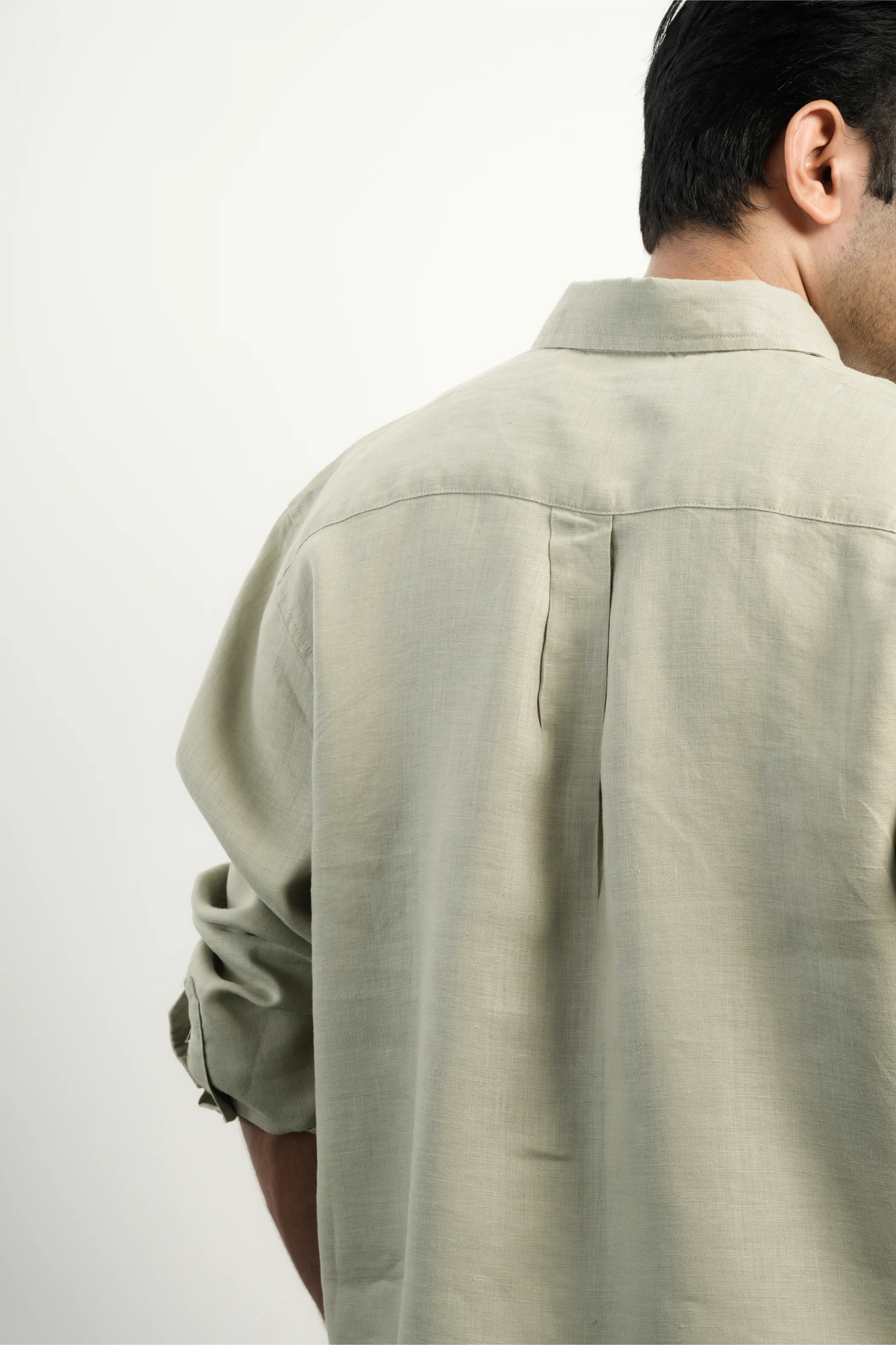 100% LINEN LAUREL GREEN SHIRT