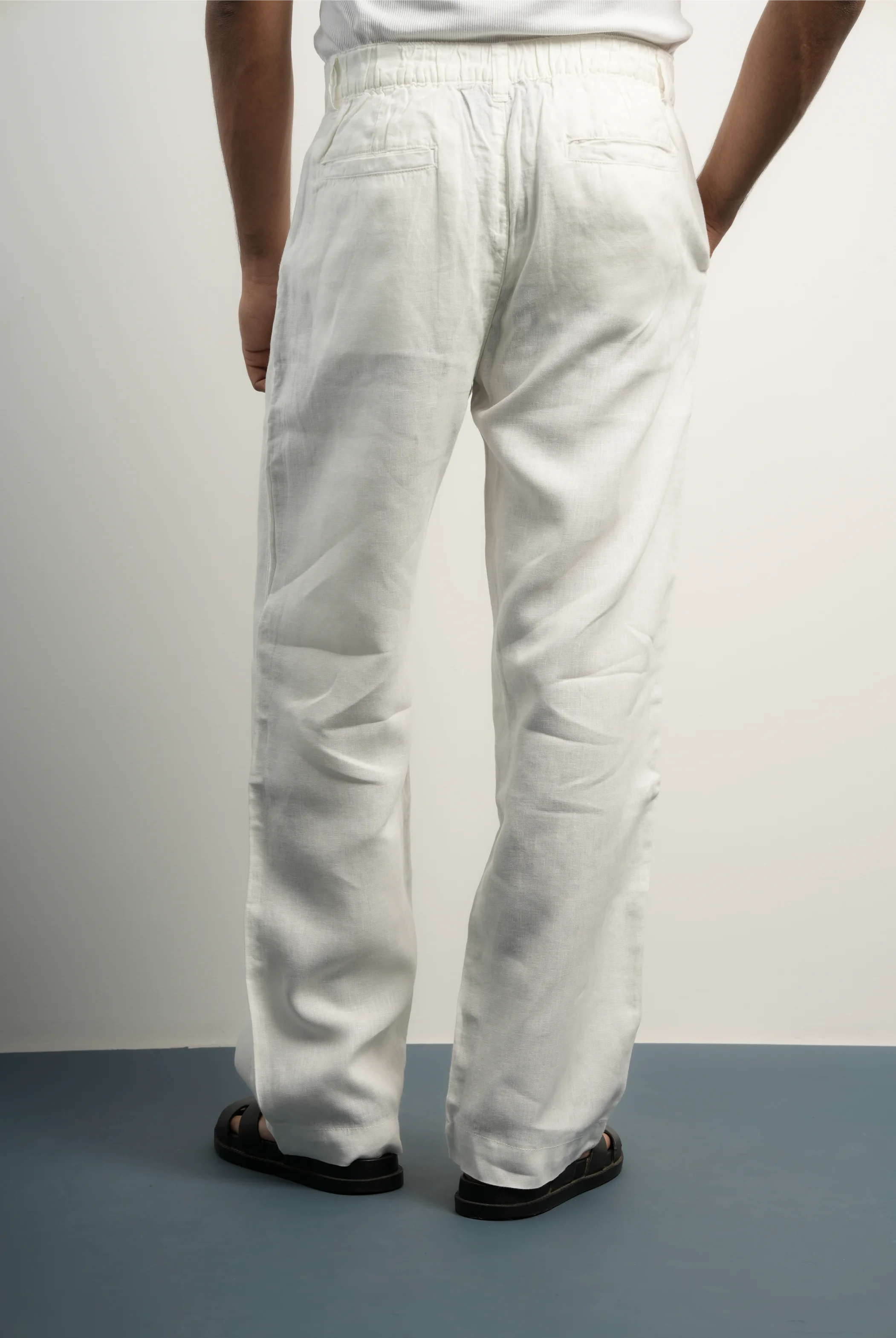 100% LINEN RELAXED FIT PANTS