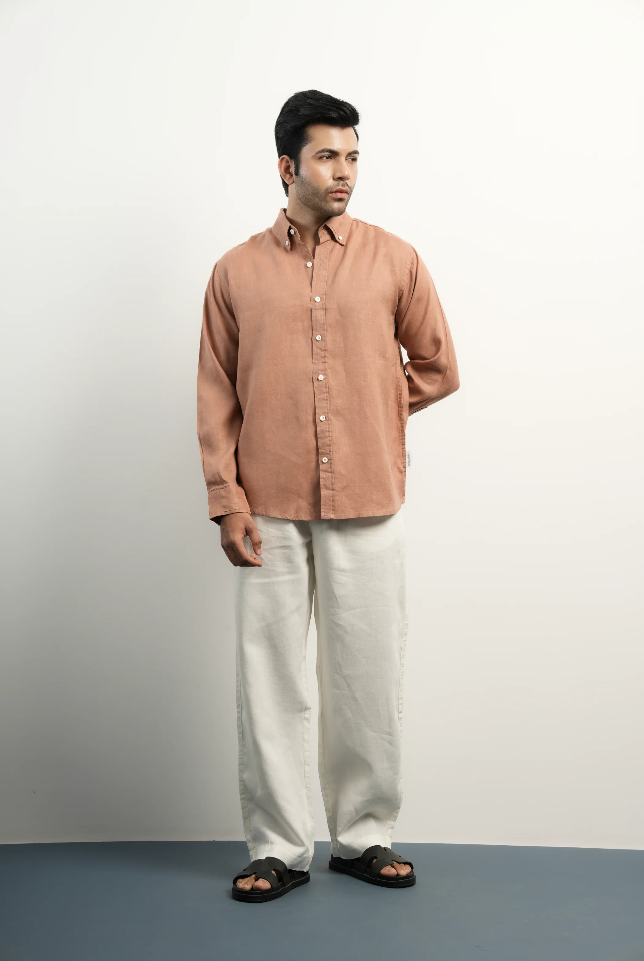 VELAIR LINEN BRICK RED SHIRTS