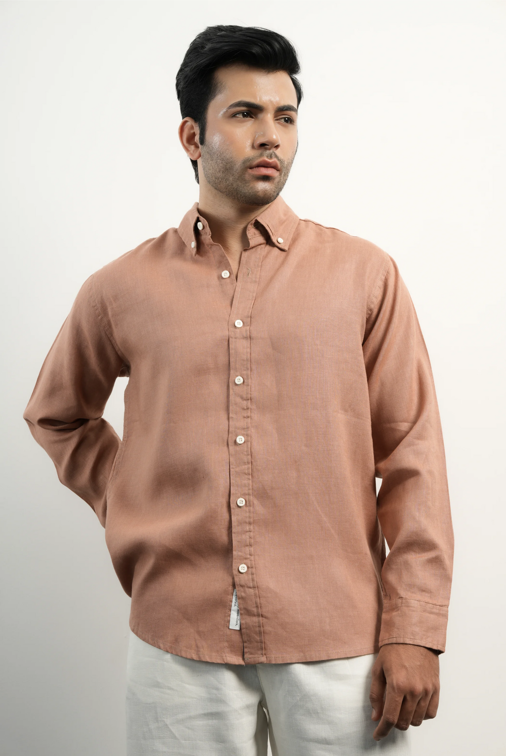 VELAIR LINEN BRICK RED SHIRTS