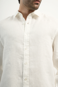 100% LINEN OFF-WHITE SHIRT