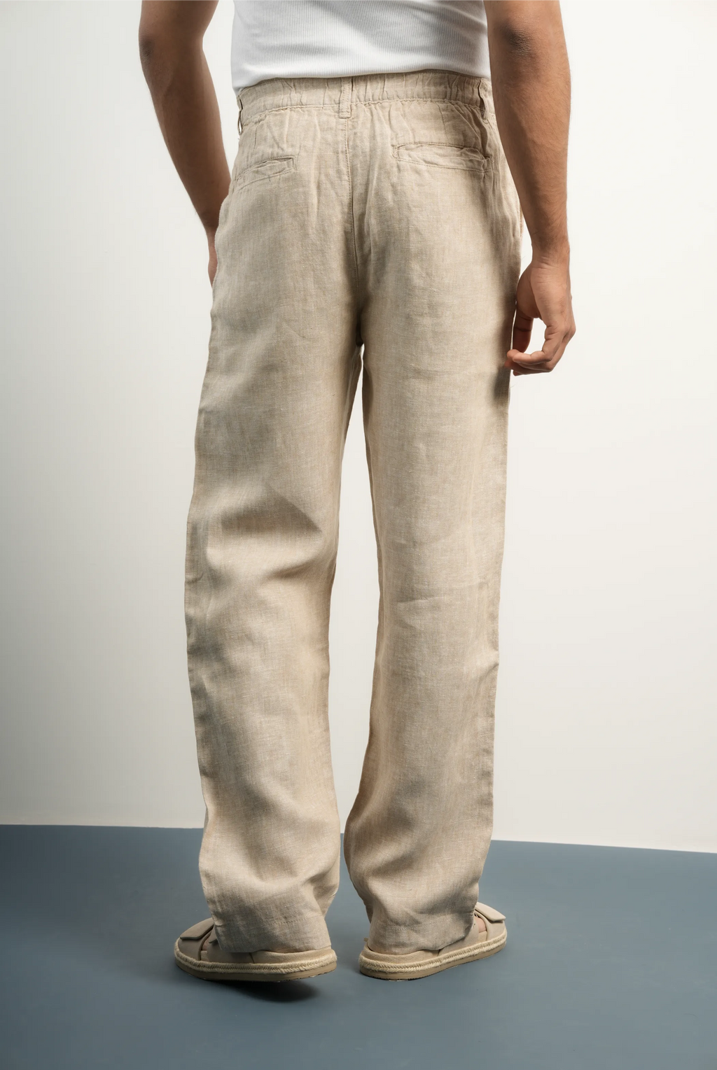 VELAIR LINEN REGULAR FIT PANTS