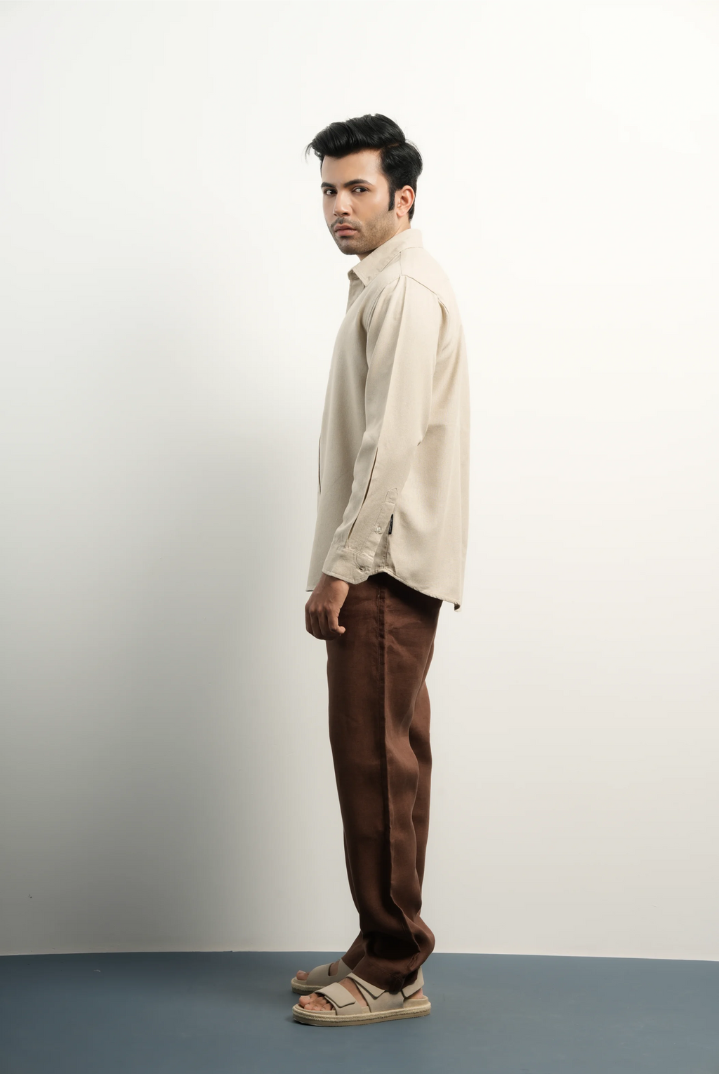 LINEN COTTON BEIGE SHIRTS