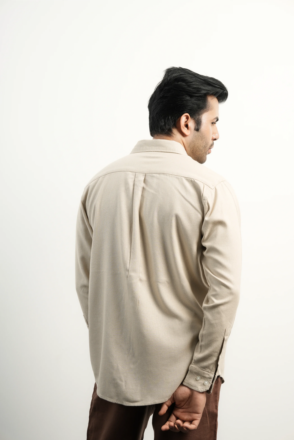 LINEN COTTON BEIGE SHIRTS