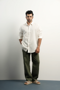 LINEN-COTTON WHITE SHIRT
