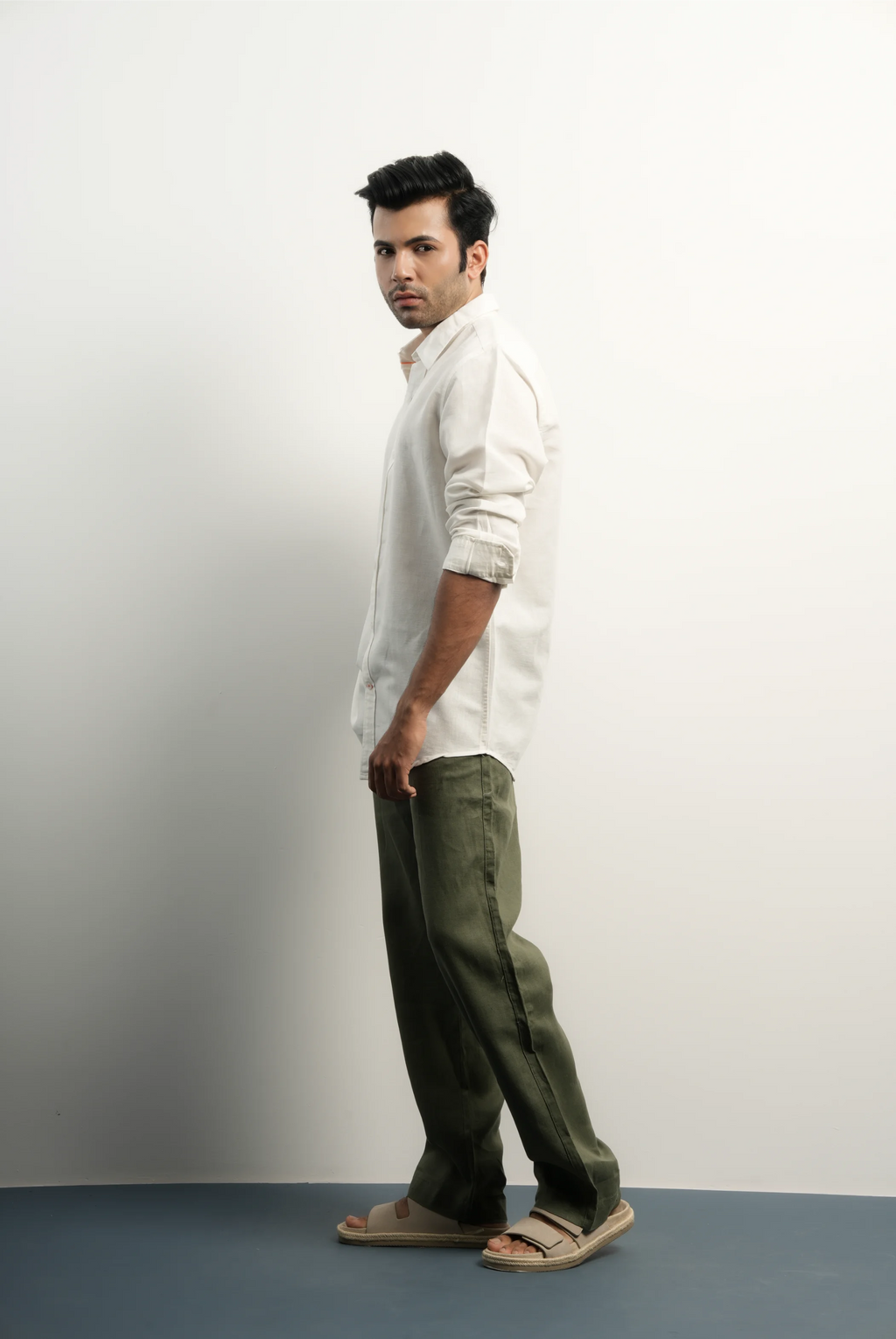LINEN-COTTON WHITE SHIRT
