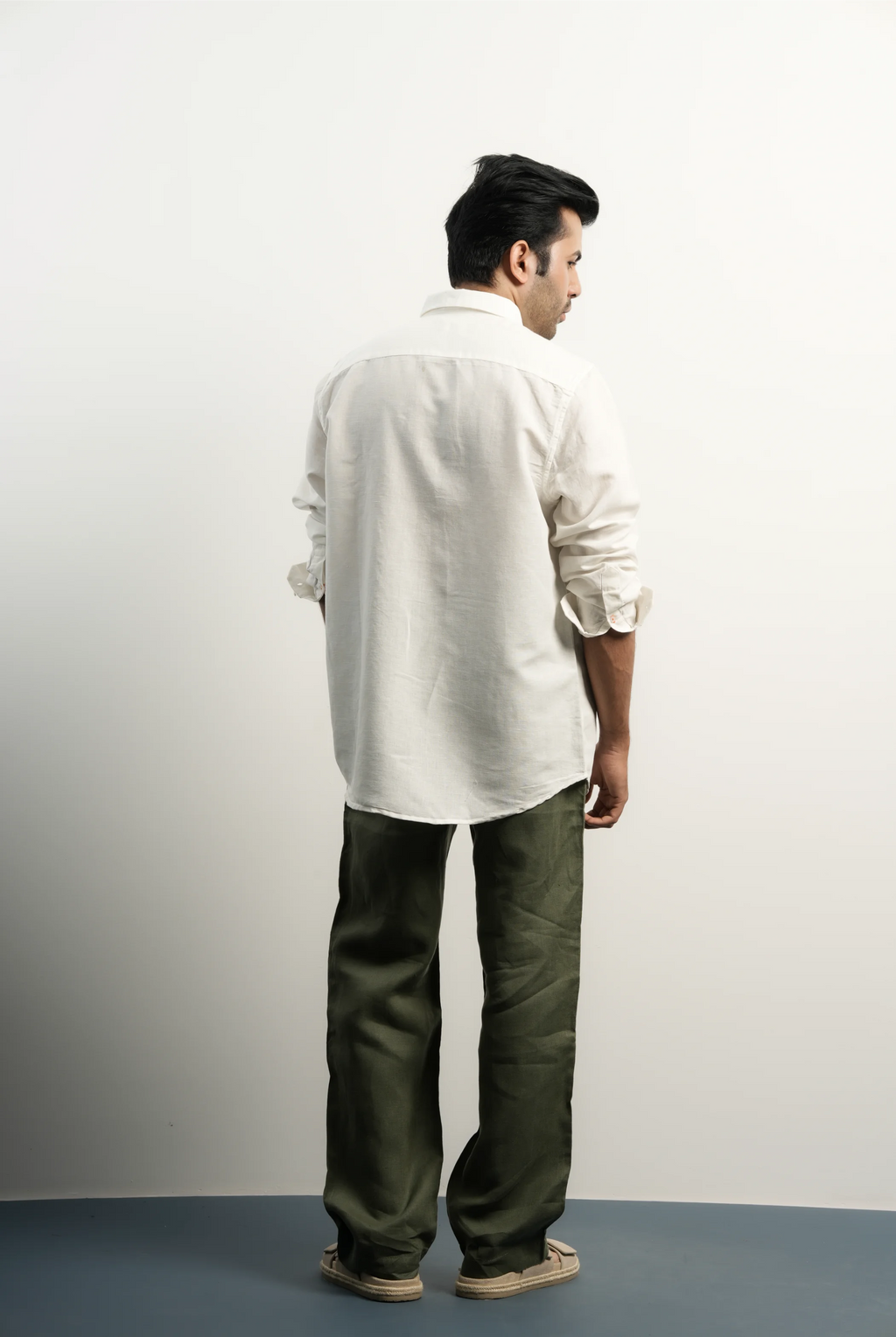 LINEN-COTTON WHITE SHIRT