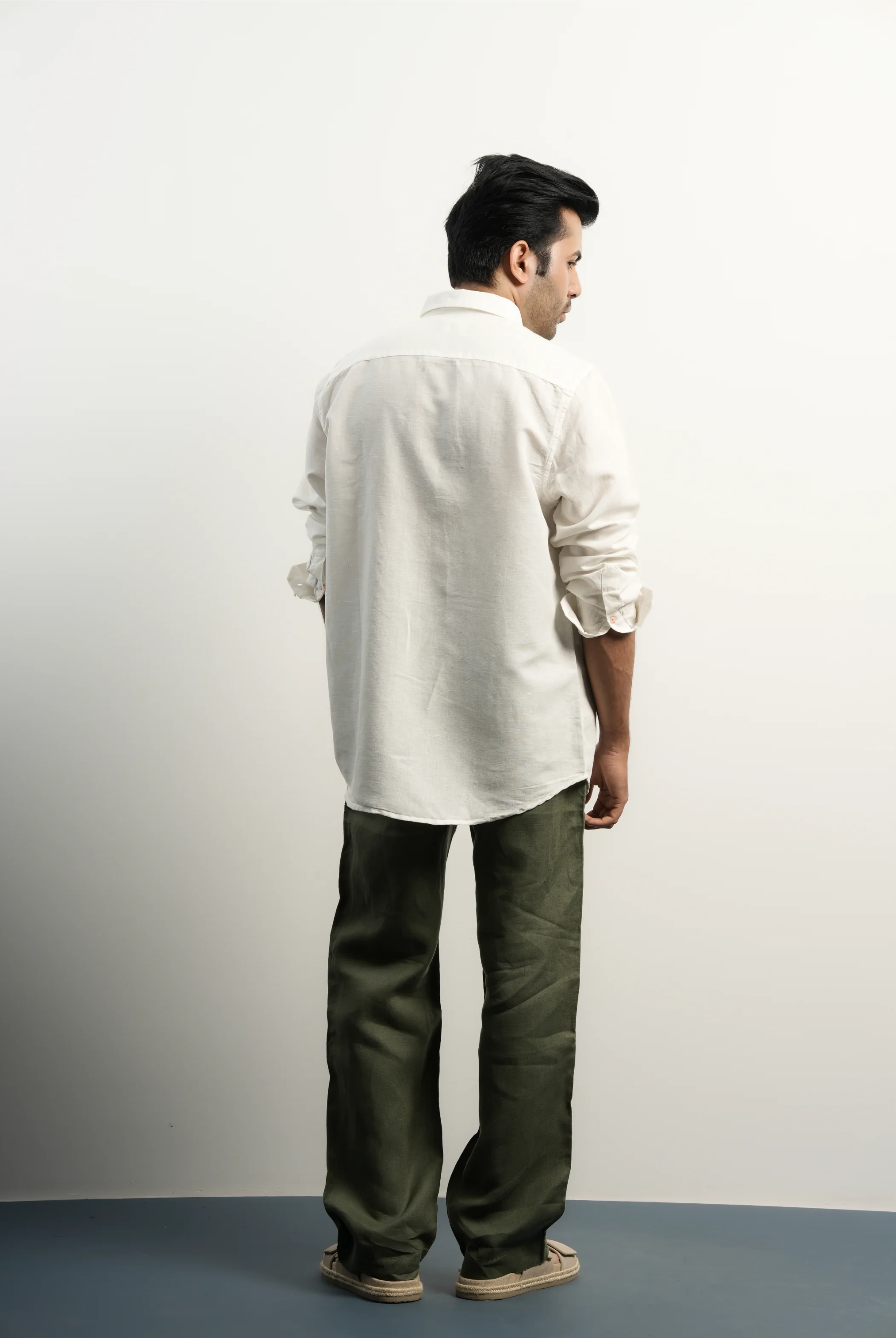 LINEN-COTTON WHITE SHIRT