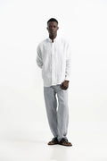 VELAIR LINEN WHITE SHIRT