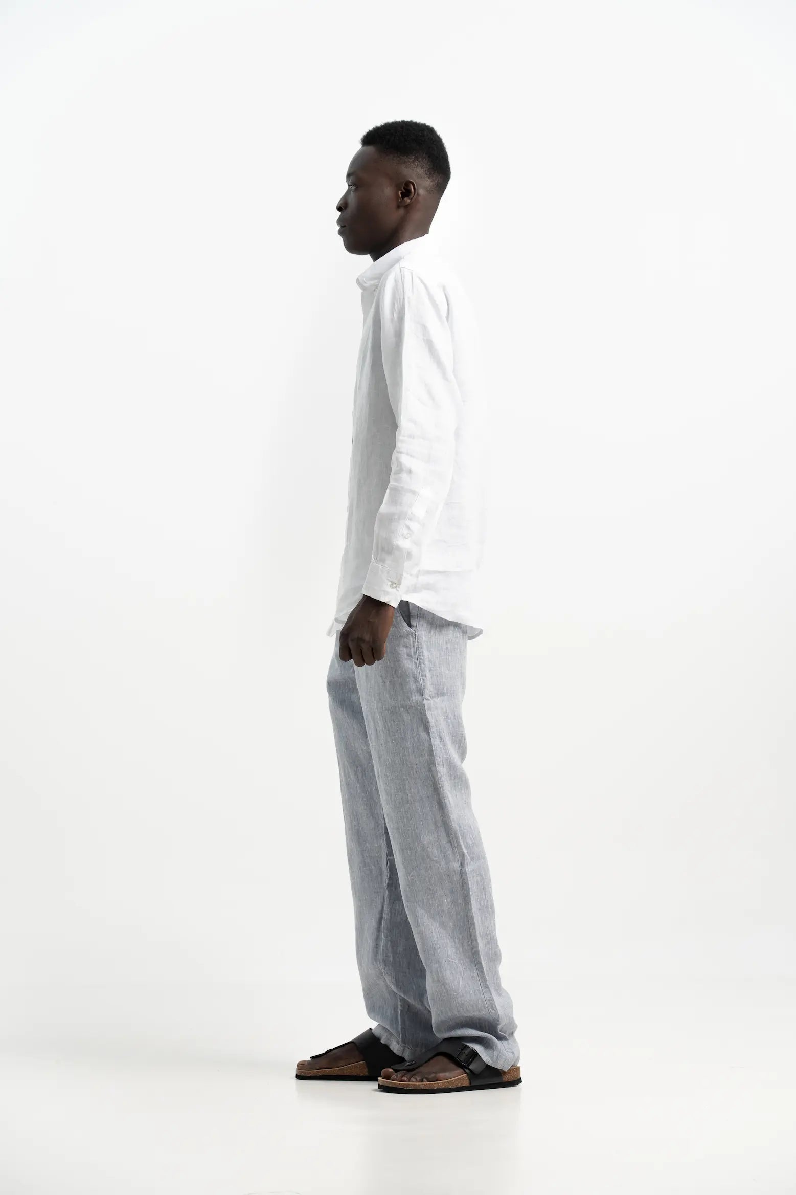VELAIR LINEN PURE WHITE SHIRT