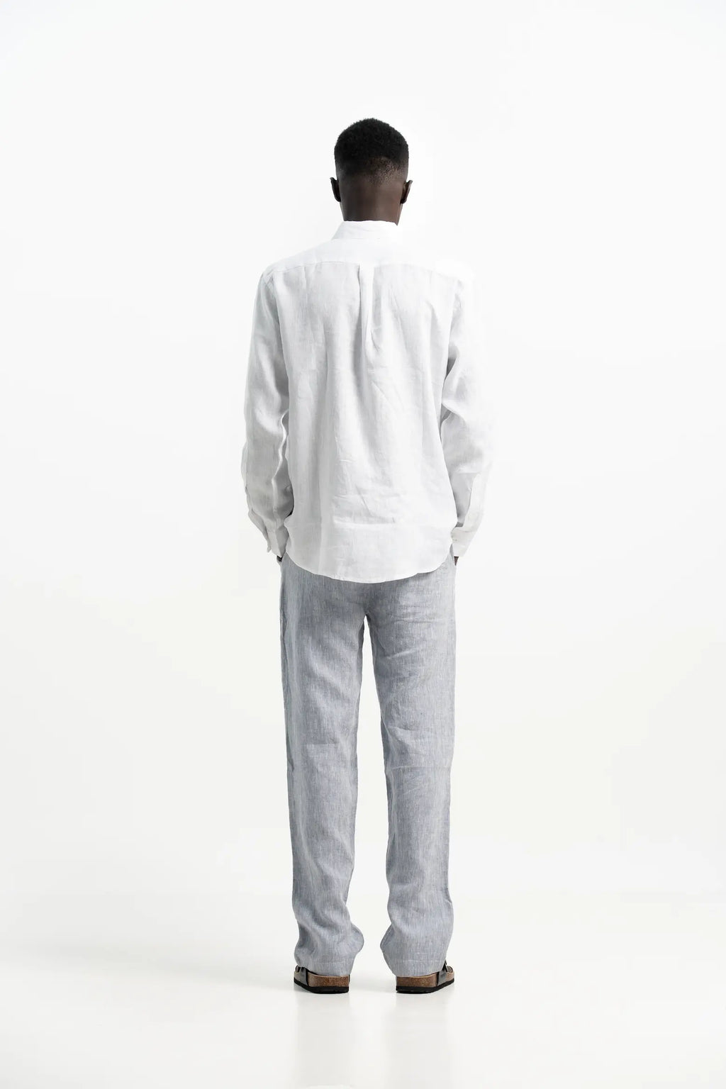 VELAIR LINEN WHITE SHIRT