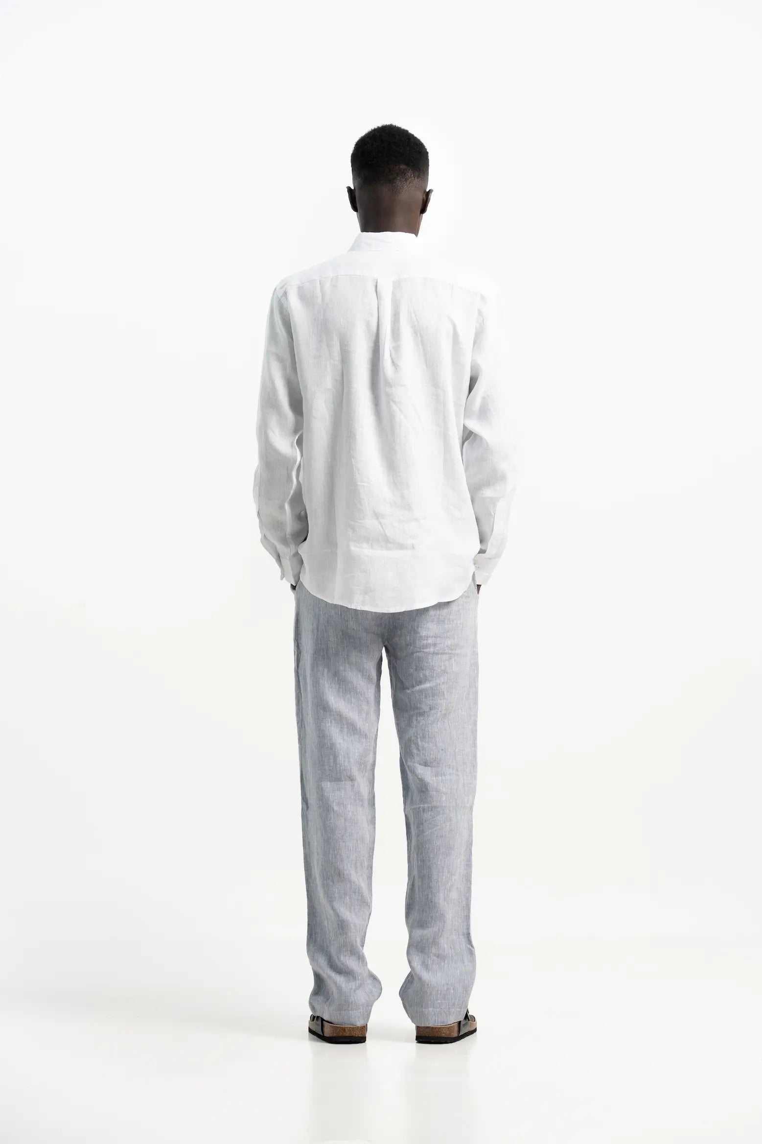 VELAIR LINEN WHITE SHIRT