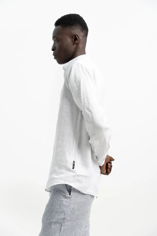 VELAIR LINEN PURE WHITE SHIRT