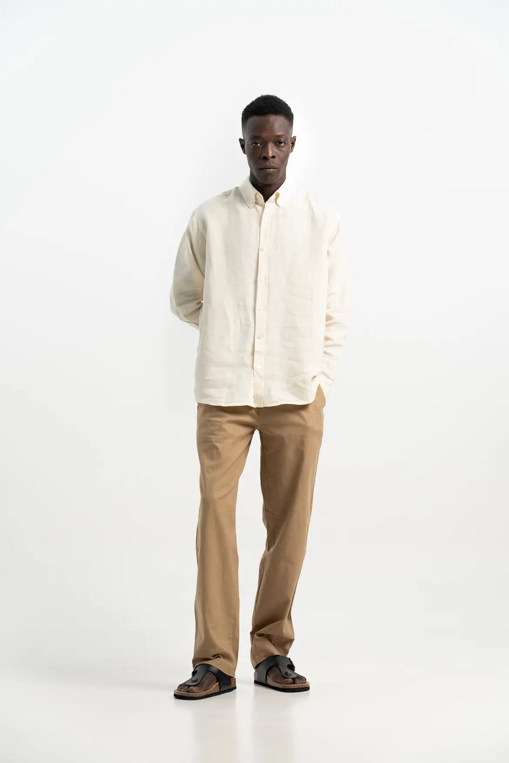 VELAIR LINEN OFF WHITE SHIRTS