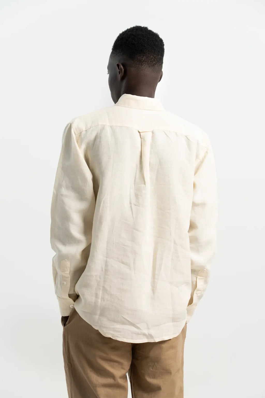 VELAIR LINEN OFF WHITE SHIRTS