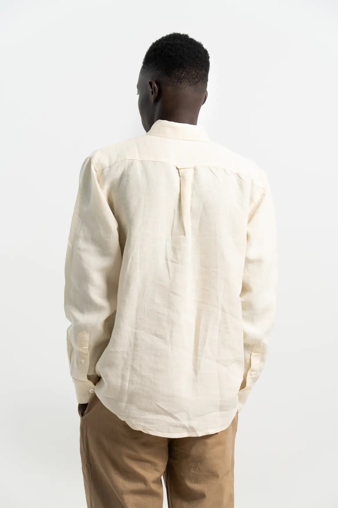 VELAIR LINEN OFF WHITE SHIRTS