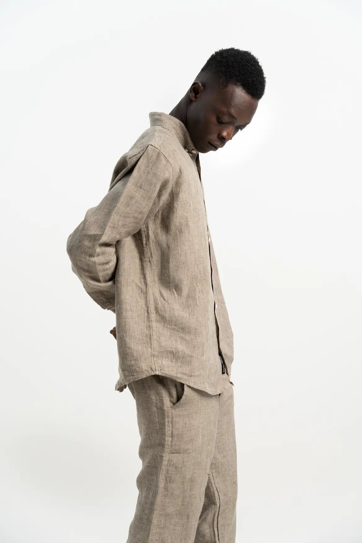 VELAIR LINEN CHECKS SHIRT