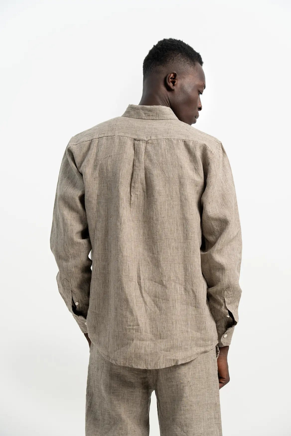 VELAIR LINEN CHECKS SHIRT