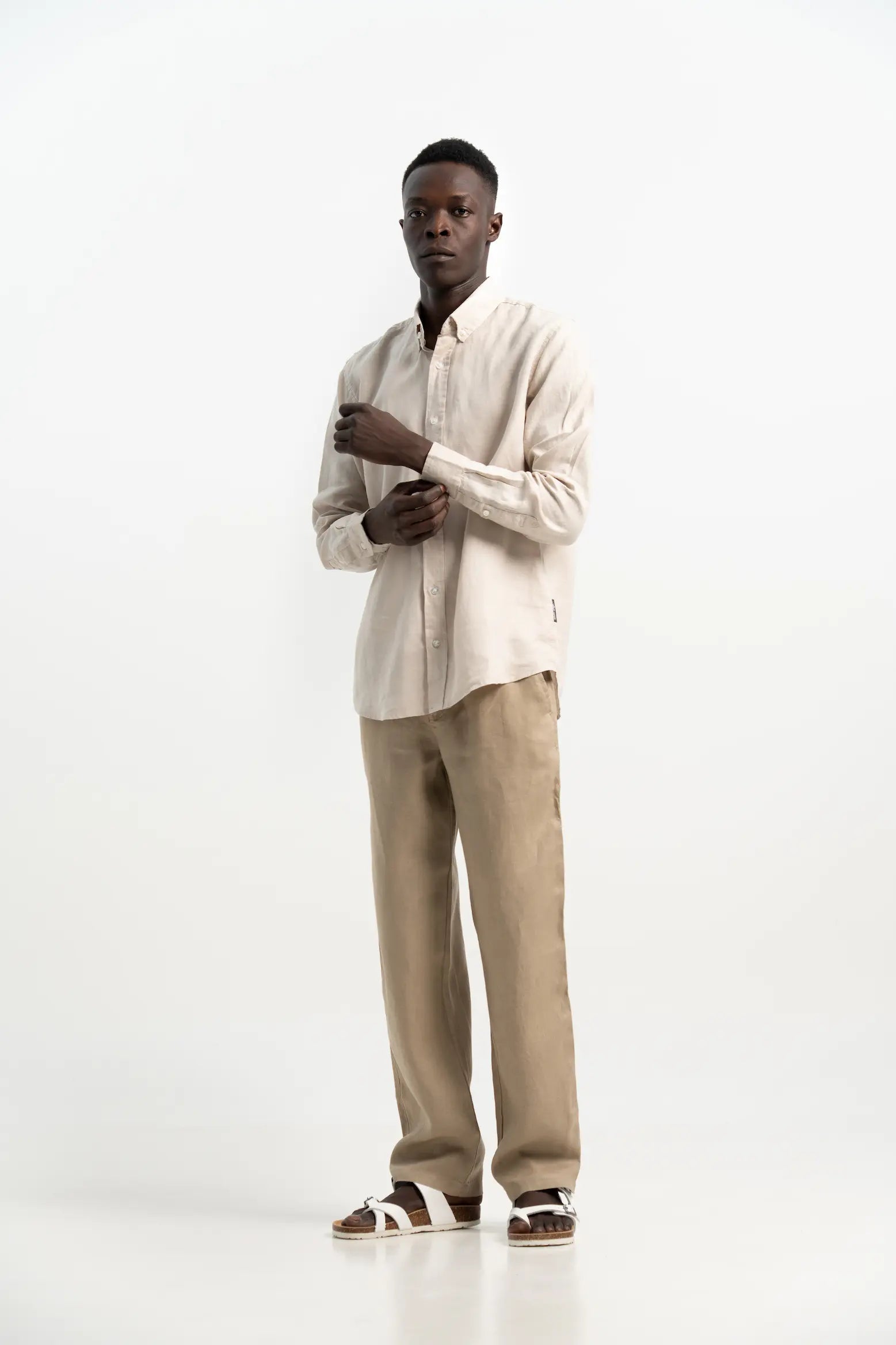 VELAIR LINEN BEIGE STORM SHIRT