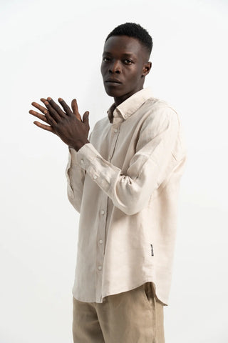 VELAIR LINEN BEIGE STORM SHIRT