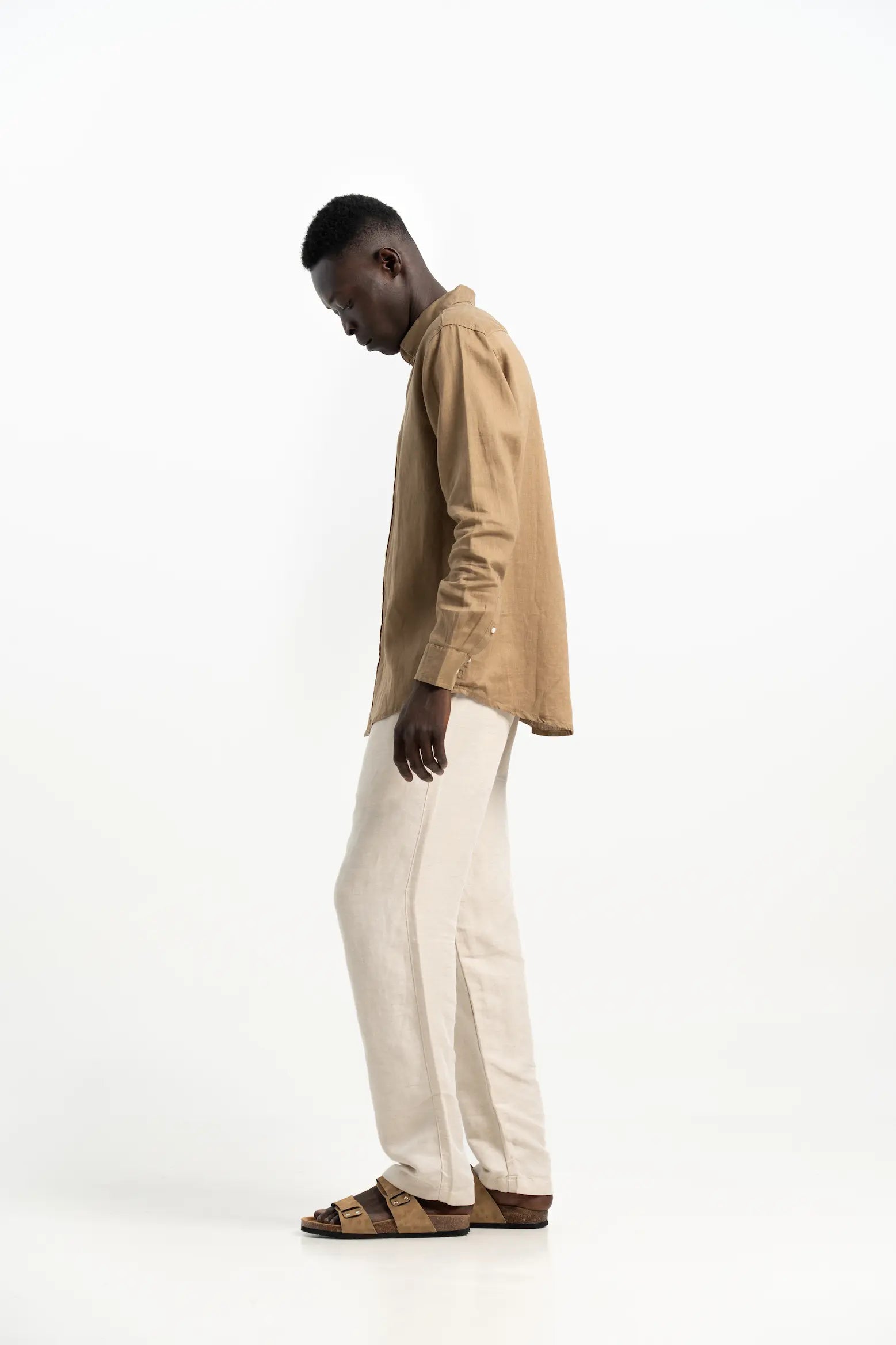 VELAIR LINEN BROWN SHIRTS