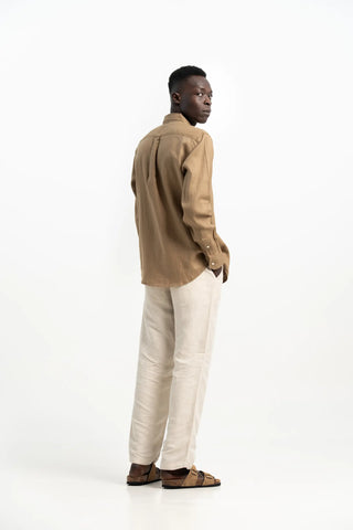VELAIR LINEN BROWN SHIRTS