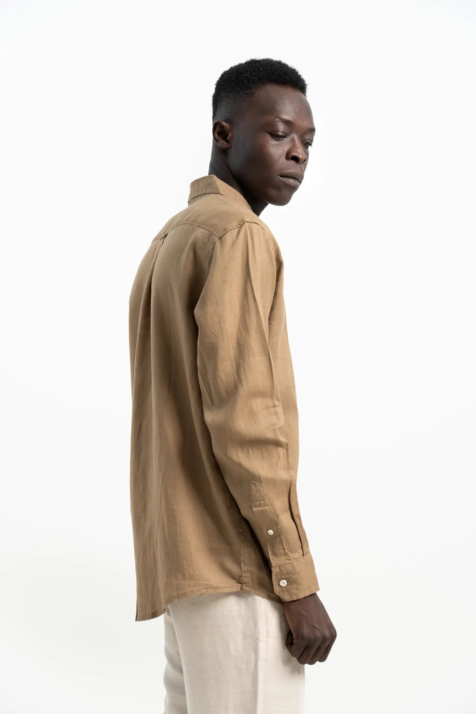 VELAIR LINEN BROWN SHIRTS