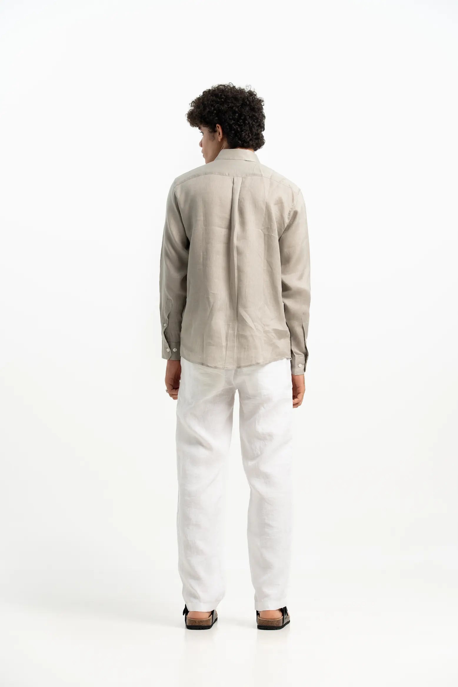 VELAIR LINEN ROYAL BEIGE SHIRT
